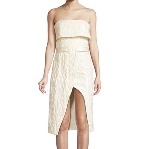 Alexis Isotta Wrap Tie Dress. White floral